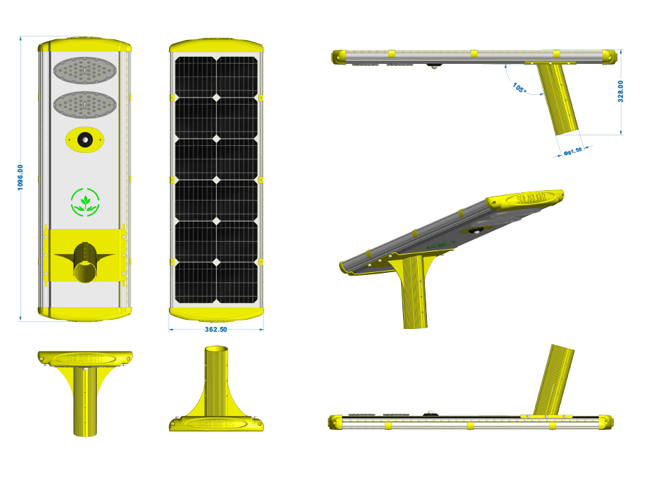 solar street light design